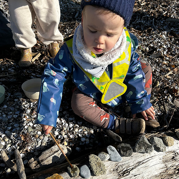 Peinture Eau Pierres Enfants Lac Saint Sulpice 6sens 02