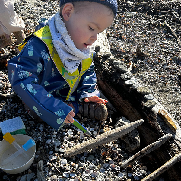 Peinture Eau Pierres Enfants Lac Saint Sulpice 6sens 05